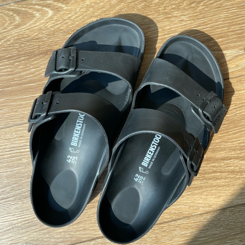 Birkenstock Men’s Arizona EVA Sandals - Black - Size 42
